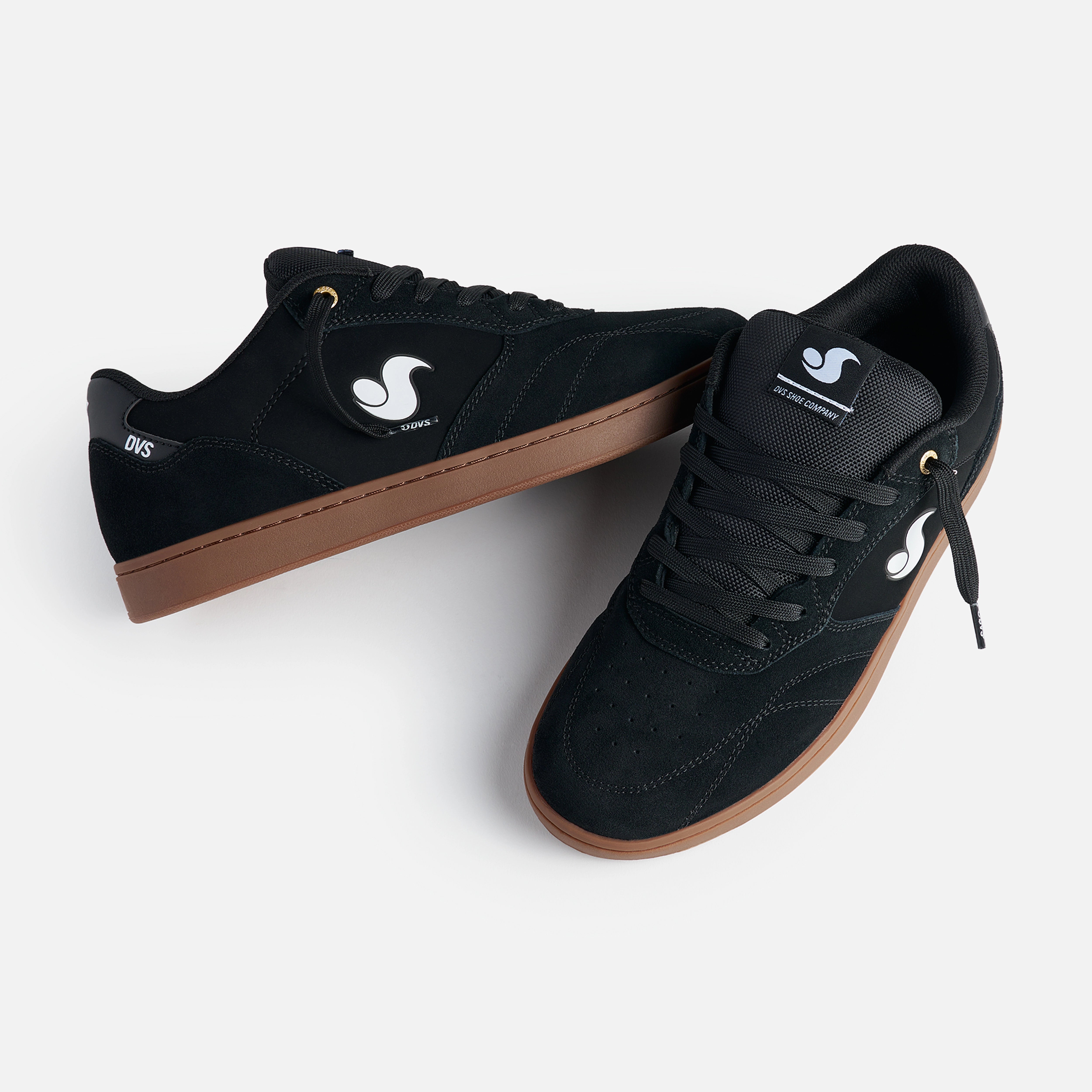 DVS Core 95 Black/White/Gum Skate Shoes | Premium Suede Skate